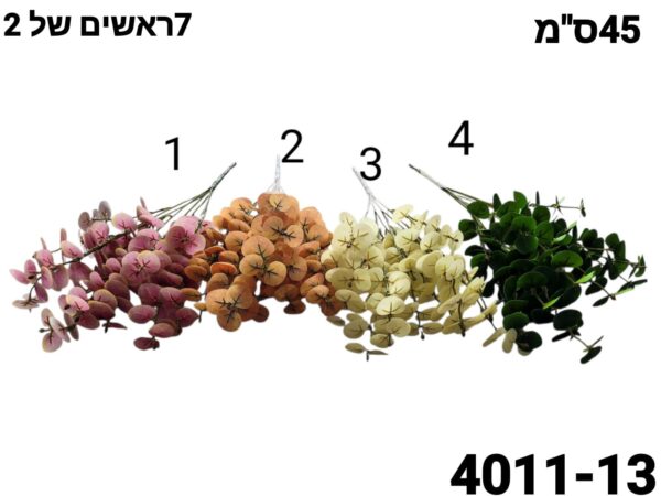 זר פרחים אקליפטוס 4 צבעים