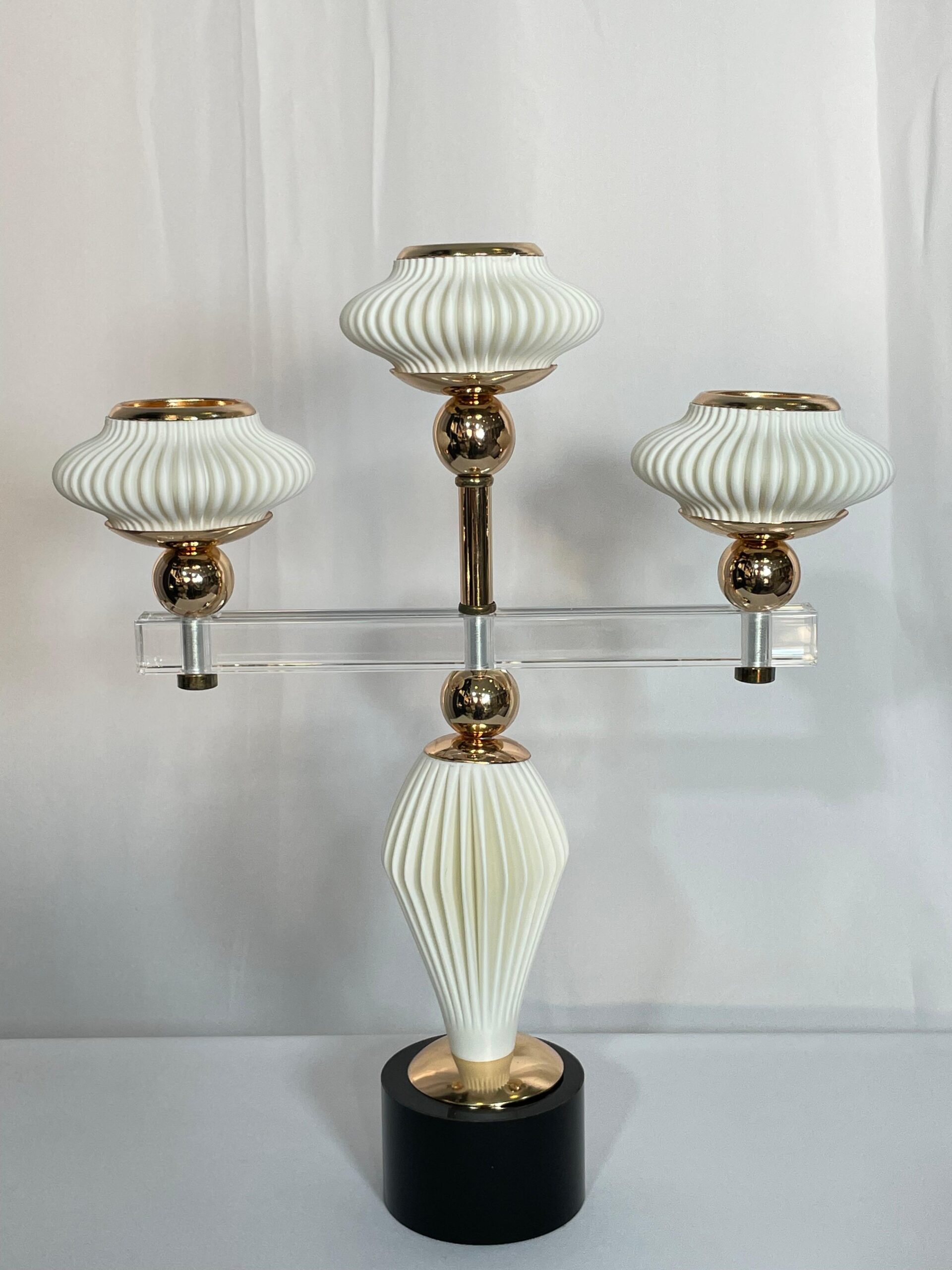 פמוט פסים קרם